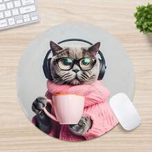 Mouse Pad Pequeno e Fofo com Base de Borracha Antiderrapante, Tapete de Mouse Engraçado Adequado para Mouse de Computador Sem Fio, Escrivaninha, Laptop, Escritório, Decoração Doméstica, Presente de Suprimentos de Escritório Adorável para Mulheres e Meninas
