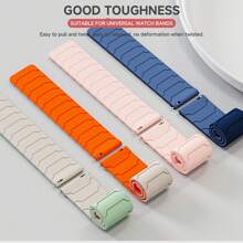 20mm 22mm Magnetic Strap Compatible With Huawei Watch GT5 GT4 5Pro 3 46mm Silicone Band Compatible With Samsung Galaxy 7 6 5 4 40mm 44mm Sport Bracelet