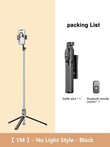 Tongkat Selfie Mini Portabel Bluetooth LED 3 Warna, Tripod Multi-Sudut yang Dapat Diatur, Dapat Dilipat, Cocok untuk Siaran Langsung, Foto Grup, dan Perjalanan, Kontrol Jarak Jauh Nirkabel Kompatibel dengan Sebagian Besar Ponsel Pintar, Ideal untuk Liburan Musim Panas, Perjalanan, Aktivitas Luar Ruangan, Siaran Langsung, dan Lainnya - Multiwarna 1 meter - View 12