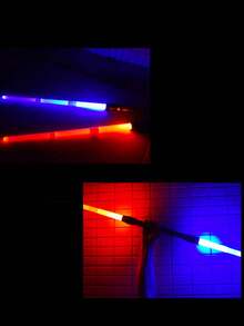 1pc/1set Retractable Laser Sword,Glowing Stick Decompression Toy With Random Light(Battery Not Included)Some Parts Color Random,Deadpool Sword,Game,Christmas Decoration - Multicolor - View 8