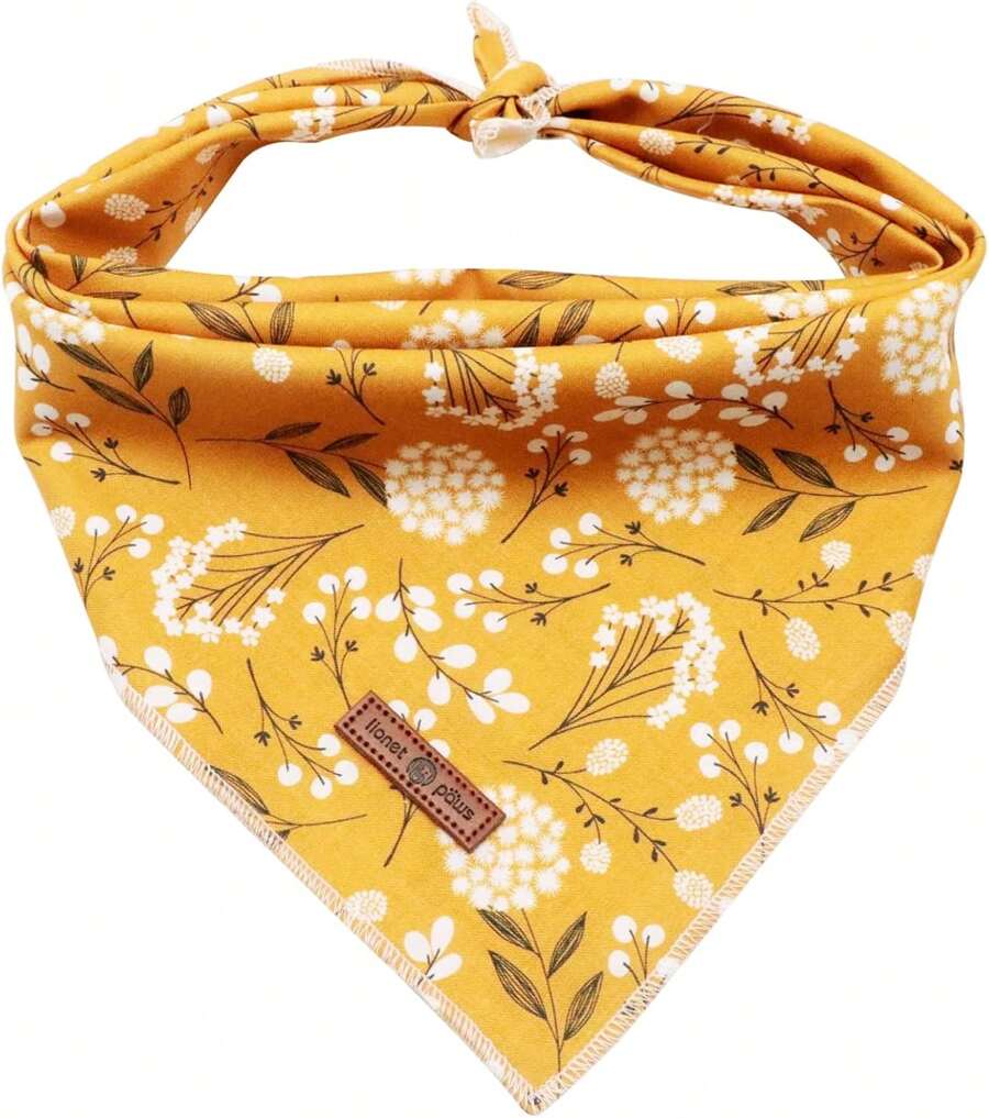 Lionet Paws Dog Bandana For Small Medium Large Dogs, Cat Dogs Kerchief Triangle Bibs Scarf For Girl Or Boy