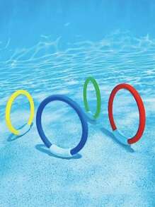 Set de 3/4/12 piezas de juguetes para bucear y jugar en la piscina - Aros de césped para jugar bajo el agua, herramientas para ejercicios de aguantar la respiración en la natación