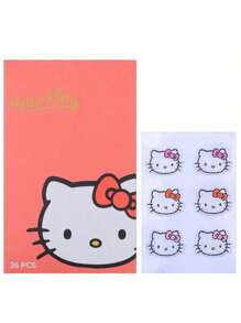 Sanrio 1pc 36PCS Characters Mosquito Repellent Stickers Set (7 Styles) - Cute Hello Kitty Kuromi Aesthetic Patches For Summer Festivals, Christmas Halloween Party Supplies, Outdoor Music Events, Travel Gear & Tech Accessories - Natural Citronella Anti-Bug Decals