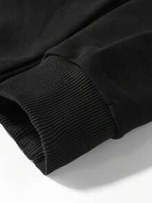 Conjunto Moletom NY Blusa Canguru New York E Calça Slim Abrigo De Frio Agasalho Quente Casaco Moleton Inverno - Preto - Visão 3