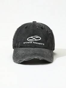 DareSee One Ladies Embroidered Vintage Distressed Baseball Cap, Fashionable Hip Hop Style, Suitable For Daily Wear And Outdoor Sun Protection Music-Fest Y2K-Fest Back To School Autumn Winter Gifts Music Fest Back To School - Multicolor - View 2