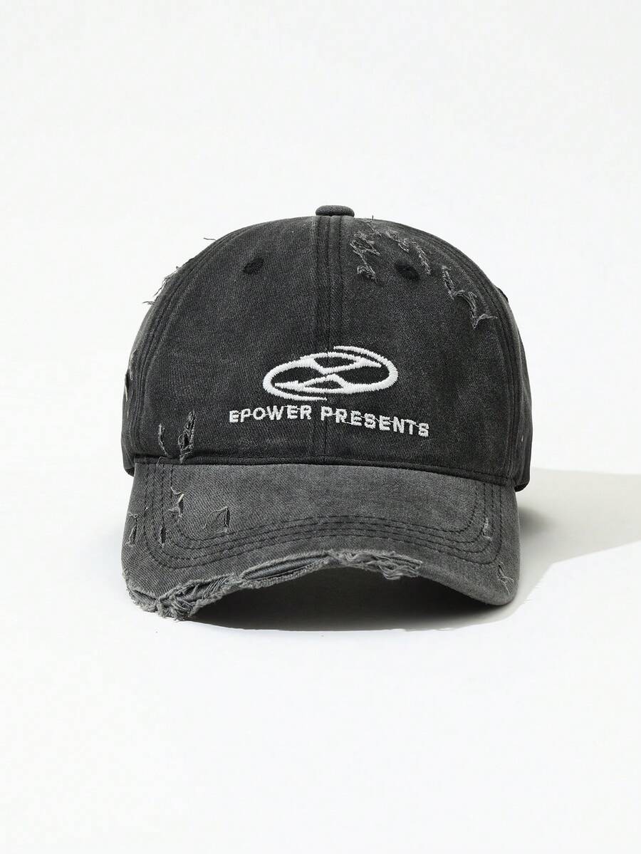 DareSee One Ladies Embroidered Vintage Distressed Baseball Cap, Fashionable Hip Hop Style, Suitable For Daily Wear And Outdoor Sun Protection Music-Fest Y2K-Fest Back To School Autumn Winter Gifts Music Fest Back To School