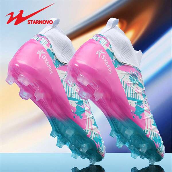 STARNOVO Zapatos de fútbol/soccer unisex de moda, con cuello elástico para comodidad, profesionales para entrenamiento y partidos
