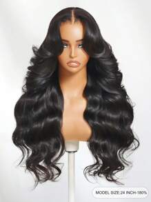 UNice Hair Blendaway HD Real Scalp™ Wig 13x4 Invisible Lace Frontal Loose Wave With Face Framing Curtain Bangs Trueskin™ Base Built In Bald Cap Drawstring Pre Styled Hairline Pre Cut Pre Plucked Knotless Unice Hair