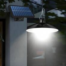 1pc Double Heads Solar Light,Split Pendant Light,Outdoor Solar Wall Lamp,Modern Decorative Wall Lights,3 Modes Solar Security Light,Chandelier Decorations Solar Floodlight With Remote Control,Suitable For Outdoor Lights,Garden Lights,Pathway Lighting
