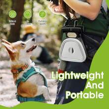 1 Piece Dog Poop Picker - Poop Clip - Easy To Carry (Includes 3 Rolls = 60 Plastic Trash Bags) - Foldable Trash Cleaner - Portable Hiking Clip Pet Poop Clip - Enjoyable Dog Walking - Trash Bags Can Be Stored Inside The Container Dog Poop Picker Dog Poop Scoop, Suitable For Small And Large Dogs