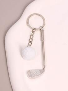 1pc Funny Golf Ball Key Chain Accessory
