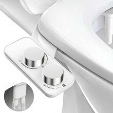 1pc,Cold Water Attachable Toilet Bidet - DITACHABLE- SAVE CUBIT FEET(Dual Retractable Nozzles)