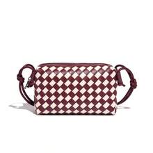 Crossbody Shoulder Bag Spring - Hues Like Sea Witch Green, Pink & Beyond - Wine Red - View 1