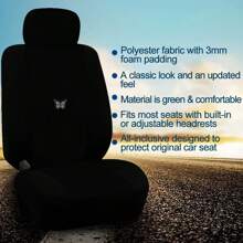 1pc Regular Flat Crescent Butterfly Hot Stamping General Motors Seat Cover