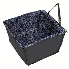 1件装可折叠防水双层汽车座椅套，适用于猫狗，后排座椅保护套，宠物汽车座椅套 - 彩色 - 查看 3