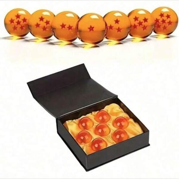 7pcs 7 Planet 7 Star Crystal Ball Wishing Ball Anime Peripherals - Decoration - Collection, Birthday/Holiday/Gift