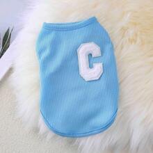 Waffle Pattern Cute Casual Sleeveless Pet Vest Tops For Cats & Dogs