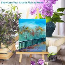 6 pezzi, Pannelli di tela bianca - 4x6 pollici, 4x4 pollici, tavolette di qualità artistica per dipingere con acrilico, gouache, tempera - Forniture artistiche per adulti, professionisti - Ideali per Ringraziamento, Natale, San Valentino, Ritorno a Scuola, Forniture scolastiche