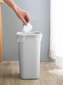 Contenitore per rifiuti multifunzionale minimalista in plastica per spazi stretti, pattumiera per cucina, bagno, stile nordico, senza coperchio