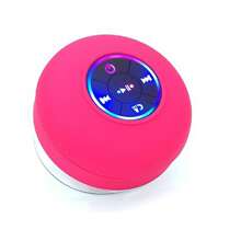 Bluetooth Shower Speaker Portable Bluetooth Speaker 360 HD Surround Sound Waterproof Wireless Speaker With Suction Cup Colorful LED Lights Built-In Mic Shower Radio For Party Travel Beach