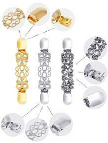 1/3 Stücke vintage Hemdblusenkleider-Clips, Cardiganbrosche, 3 Stilarten für Frauen zur Raffung von Pullover, Schals und Strickjacken