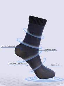 paquete de 10/20/40/60 piezas Calcetines delgados y cómodos para hombre, aptos para días festivos, entrenamiento, uso casual y de negocios, todo el año, con combinación de colores disponible