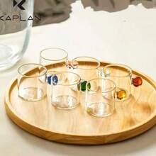 2/4/6/12 Stücke Glas Espresso Tassen mit Henkel, geeignet als Geschenk für Liebhaber von heißen oder eisgekühlten Latte, Tee und Espresso, mikrowellensicher