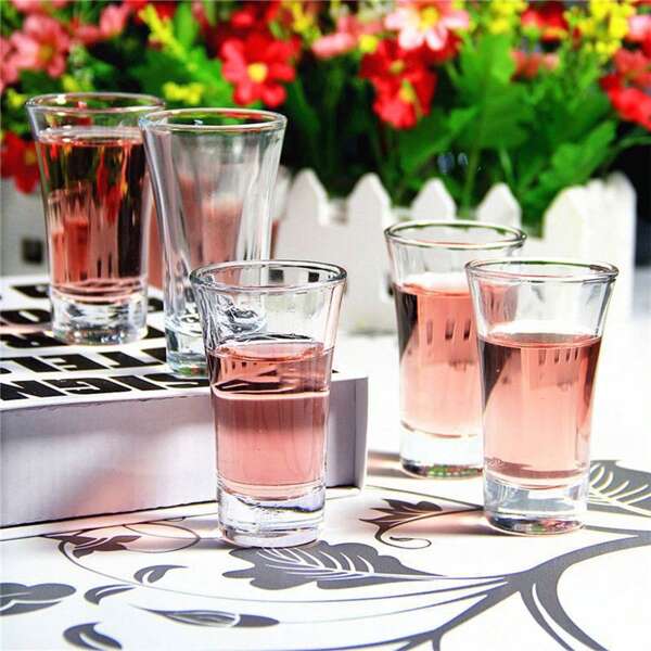 12/6/4/2/1 Pieces Pack Mini Shot Glass Cup Set, Suitable For Home, Restaurant, Bar, Hotel, Wedding, Commercial, Household