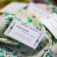 Beginner-Friendly DIY Embroidery Kit – Pre-Printed Fabric, Color Threads & Stitch Guide Cards For Easy Needlepoint, Learn Embroidery Stitches, Ideal Gift For Crafters, Sewing Hobby, Home Decor - 1 cái - Xem 9