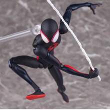 套装蜘蛛侠迈尔斯·莫拉莱斯可动人偶收藏哨兵漫威蜘蛛侠平行宇宙人偶模型收藏装饰配件（部分零件可能随机有轻微瑕疵）