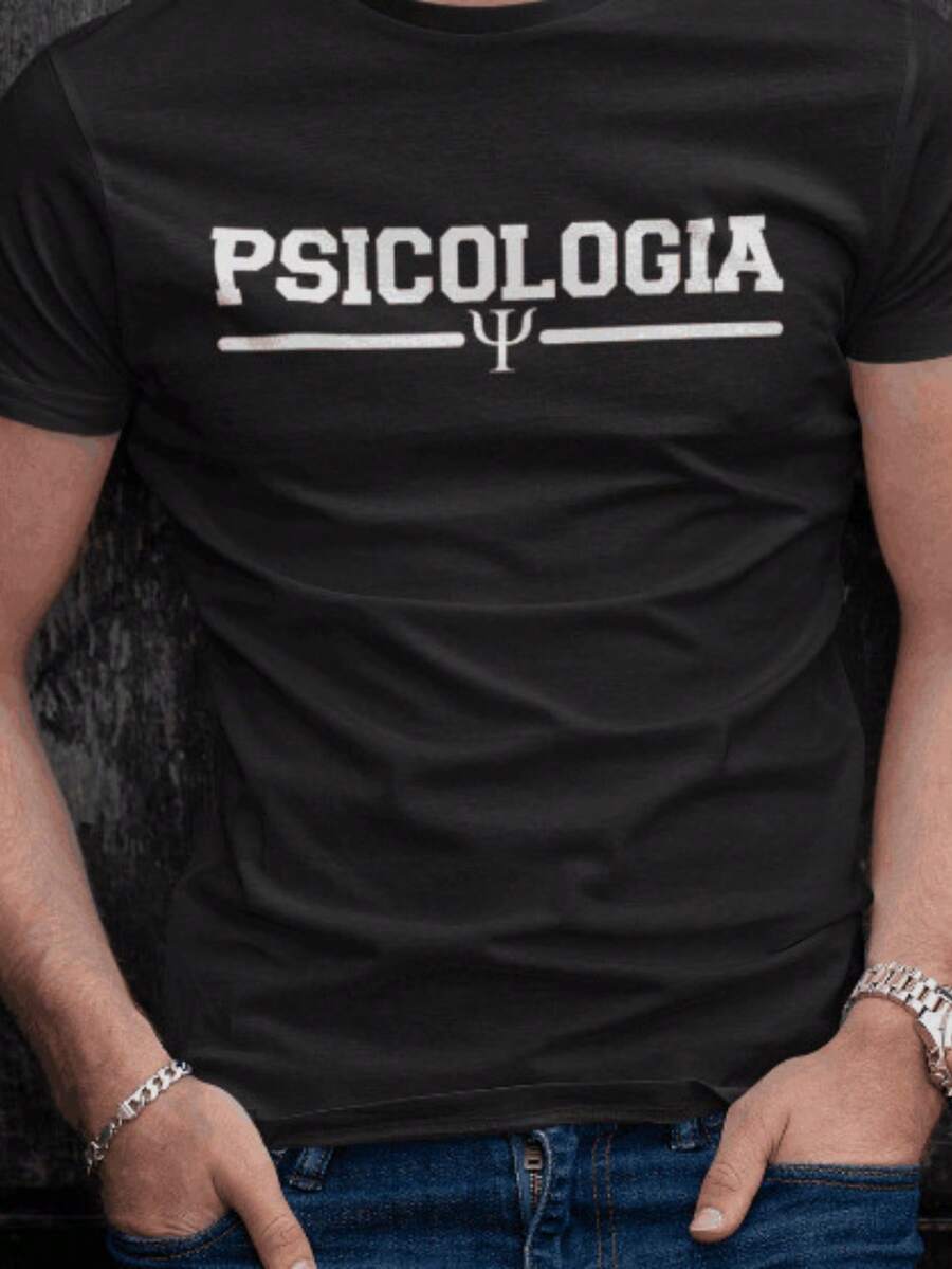 Unisex T-Shirt Psychologist Profession 100% Cotton Shirt - màu đen - Xem 1