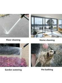 1 pieza Pistola de rociado de alta presión para lavar autos, con boquilla chapada en cobre - Durable, alto flujo de agua, apta para manguera de riego del hogar y el jardín