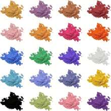 20 färger 20 ml epoxiharts glimmerpulver metalliskt pigment - epoxihartskonstkit - för tvåltillverkning, ljustillverkning, färgämne och ljusburkfärgämne
