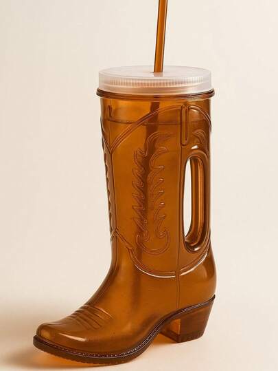 Set de 3 Vasos Bota Vaquera Para Bebidas 1000ml Diseño Temático Fiesta Evento Celebración Capacidad Extra Durable Kitchen Party Drinkware Original Colección Reutilizable