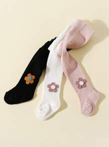 3 pares de leggings lisos para bebés y niños, con ajuste cómodo y estiloso para uso diario