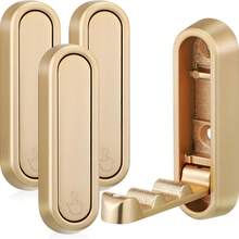 可折叠隐形挂钩锌合金浴室墙壁挂钩可伸缩适用于衣柜围巾帽子浴袍钥匙钱包包折叠挂钩简约风格 - 彩色 - 查看 9