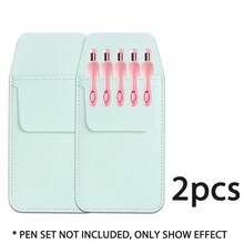 Multi-Layer Doctor And Nurse Stationery Box -1 To 2 Interlayer PU Leather Storage Boxes, Suitable For Medical Tools, Makeup Brushes And Art Supplies. Fixed Pocket And Pen Holder (Lightweight Chest Pocket Design