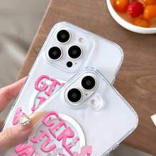 Personalized Girl Print Pattern Premium Magnetic Phone Case For Compatible With IPhone 16e/16/15/14/13/12/11/ProMax - 無色 - 查看 4