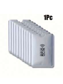 3/5/10 Piezas, Portador de tarjeta RFID, Portador de tarjeta con bloqueo RFID, Cubierta protectora de tarjeta bancaria/de identificación, Portador de tarjeta de crédito de aleación de aluminio con bloqueo RFID, Fundas con bloqueo RFID para tarjetas de crédito, Diseño delgado impermeable de lámina de aluminio, Artículos esenciales para viajes, para viajes, vuelos, negocios, hogar, campamento, al aire libre, playa, vacaciones de verano, regreso a la escuela - Multicolor - Ver 23