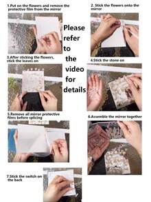 1 件 20 件手工郁金香花 3D 花灯，创意迷你夜灯，优雅的办公桌装饰，适合客厅、婚礼、情人节的贴心礼物