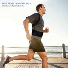 دعامة تقويم الوضعية القابلة للتعديل والقابلة للتنفس للرجال والنساء - دعم للظهر العلوي والعمود الفقري والرقبة والكتف - مثالية للارتداء اليومي ، تثبيت الترقوة - تعزز وضعية صحية ، تمنع الانحناء ملحقات اللياقة البدنية