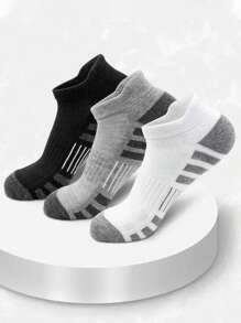 6 Pairs Men's Fashion High-Quality Low-Cut Round Neck Ankle Socks, Mesh Breathable Multi-Functional Casual Men's Boat Socks