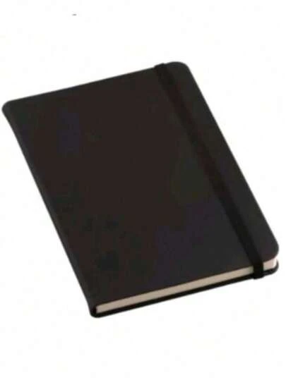 Caderneta  tipo Moleskine 14x21  SKETCHBOOK PRETO com pauta (para escrever).