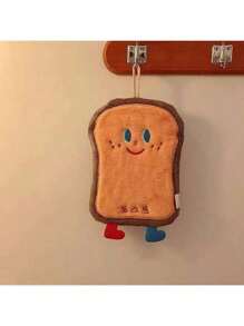 1 Piece Cute Hand Towel Hanging Type Absorbent Thick Bathroom Cartoon Handkerchief Towel Hand Washing Small Square Towel Kitchen Cloth