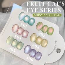 15ml Esmalte de Unha de Cristal de Olho de Gato Tipo Gel Bead de Vidro, Nova Luz Pequena Popular Quente, Cor de Outono e Inverno, Dedicado a Salões de Beleza
