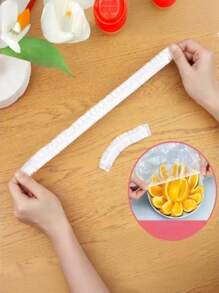 100PCS Disposable Plastic WrapFor Keeping Leftover Foods FreshWith Elastic And Self Seal Closure,Suitable For Covering Bowls AndDishes, Home Use