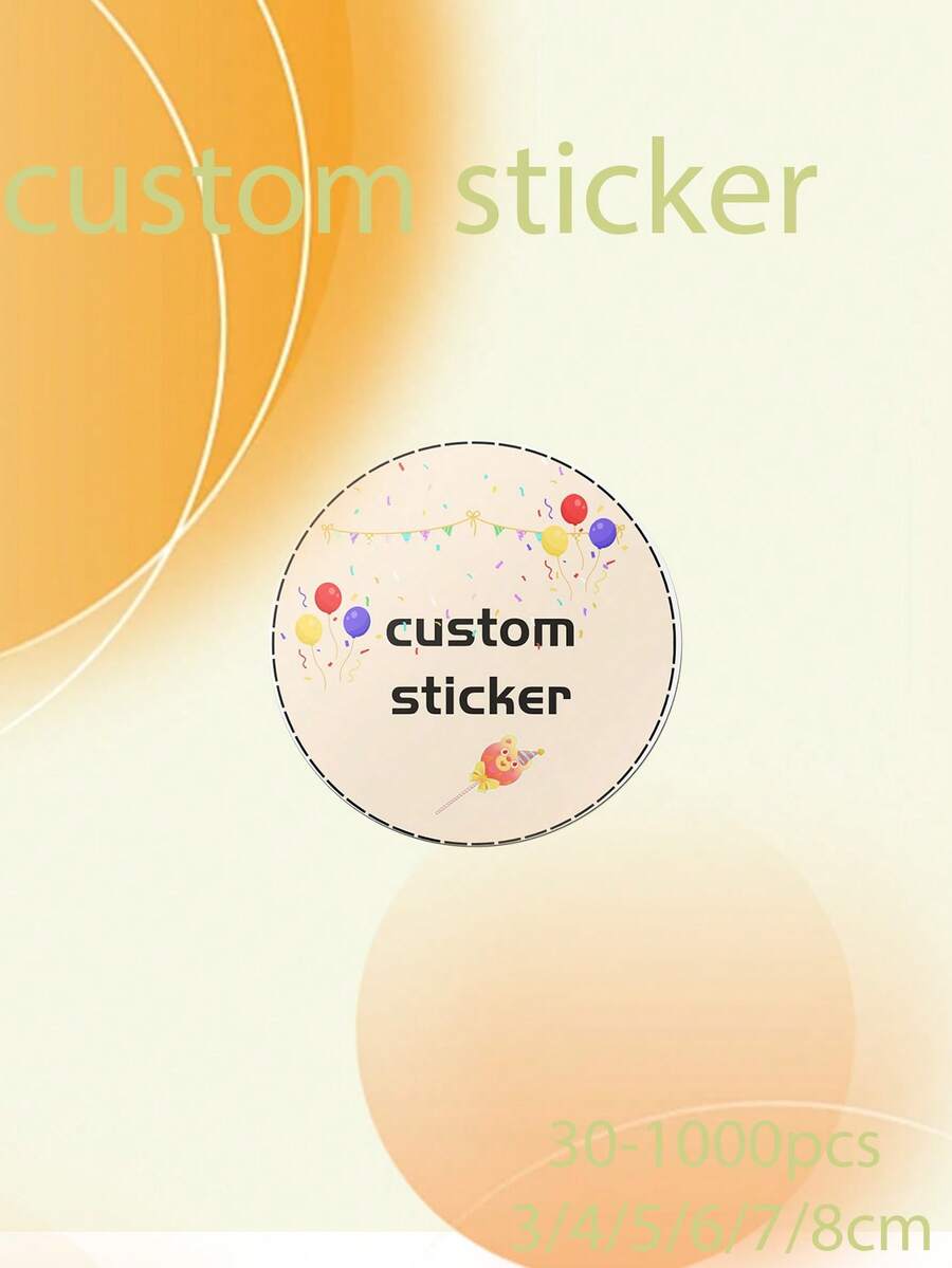 30-1000pcsPersonalize Your Celebrations With Custom Stickers Ideal For Weddings, Birthdays, Baptisms. Design Unique Stickers To Complement Your Event. High-Quality, And Creatively Yours Back To School - Round - View 1