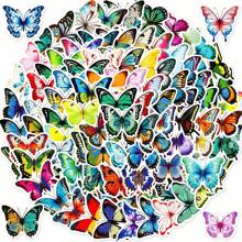100Pcs Flower Stickers, Vinyl Waterproof Stickers For Laptop Scrapbooking Water Bottle Skateboard Luggage Cars Guitar, Colorful Aesthetic Stickers For Girls Teens Adults, Birthday Party Gifts, Back To School Gifts