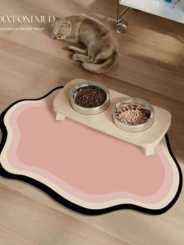 Tapetes de banheiro Tapete de silicone premium para comida de animais de estimação Tapete de alimentação de gatos antiderrapante - à prova de vazamentos, fácil de limpar, material de lama de silicone durável, ótimo para gatos, armazenamento de comida de animais de estimação | Tapete de gato moderno | Tapete de gato durável. Tapete de silicone premium para comida de animais de estimação - design à prova d'água, antiderrapante e à prova de vazamentos para alimentação sem bagunça, fácil de limpar, ideal para gatos e cães, tamanho perfeito para todas as tigelas, mantenha seu chão limpo e seco.