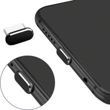 4 pezzi Tappo antipolvere USB-C con spazzola per la pulizia, Coperchio del tipo di porta di ricarica in metallo, Coperchio antipolvere del tipo di porta di ricarica USB-C, Coperchi per la protezione della porta Type-C compatibili con tutti i dispositivi USB-C